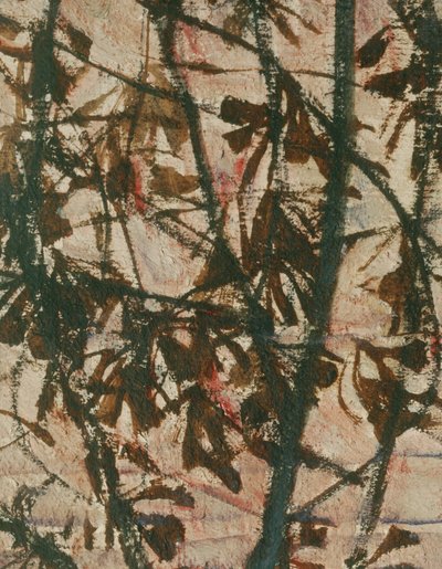 Versinkende Sonne (olie på lærred) af Egon Schiele