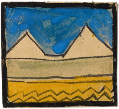 Vægdekorationsdesign, 1918 af Egon Schiele