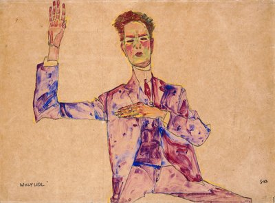 Willy Lidl, 1910 af Egon Schiele