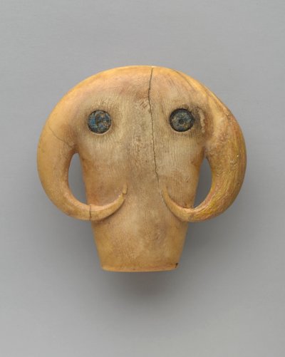 Amulet i form af et tyrehoved, ca. 3500-3100 f.Kr af Egyptian