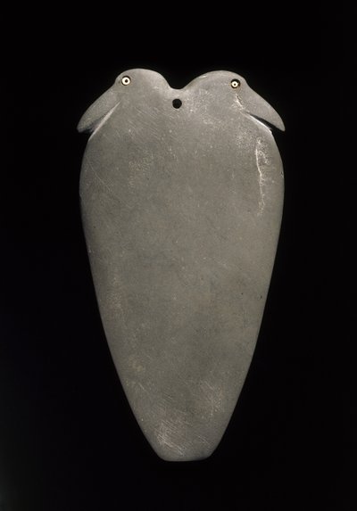 Palet med to fugle, sen Naqada II-periode til tidlig Naqada III-periode (3500-3050 f.Kr.) fra Edfu, Aswan-provinsen (skifer) af Egyptian