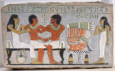 Stele af Amenemhat og hans familie af Egyptian 11th Dynasty