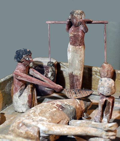 Model af en slagterbutik, Egypten, ca. 2000-1700 f.Kr af Egyptian 12th Dynasty