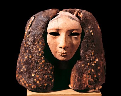 Portræt af en prinsesse, fra Lisht, Middle Kingdom, Dynasti XII (træ) af Egyptian 12th Dynasty