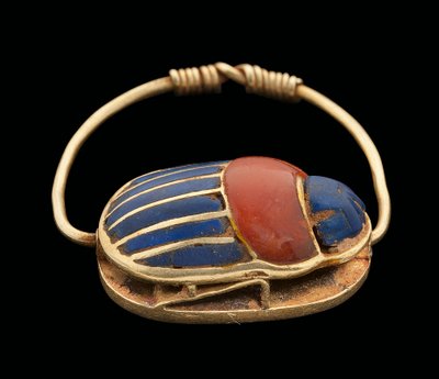 Scarab fingerring, Middle Kingdom af Egyptian 12th Dynasty