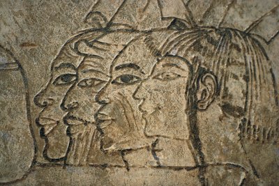 Egypten, West Theben, Sheikh Adn el-Qurna. Ramos grav. Vægtegninger af Egyptian 18th Dynasty