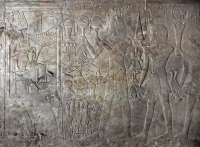 Egyptian antiquite: relief of the tomb of Kha em Hetdani af Egyptian 18th Dynasty