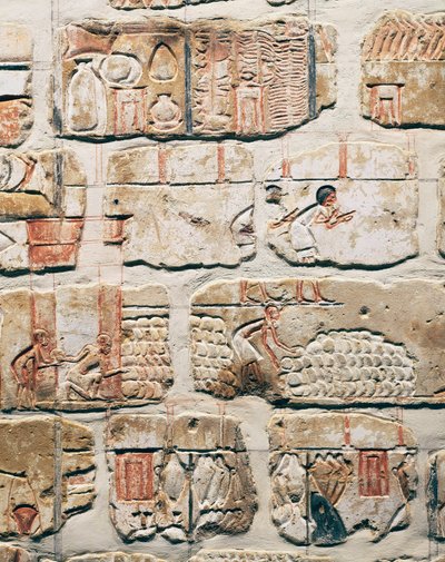 Egyptisk civilisation, fragmenter af Talatat-muren, fra Amenhotep IV
