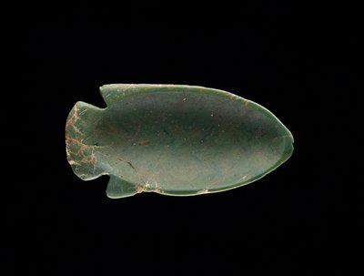 Indersiden af et fiskeformet fad (glas) (se også 182794) af Egyptian 18th Dynasty