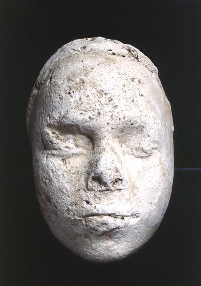 Mandsmaske, muligvis et billedhuggerstudie, fra Tell El-Amarna, ca. 1353-1295 f.Kr. (gips) af Egyptian 18th Dynasty