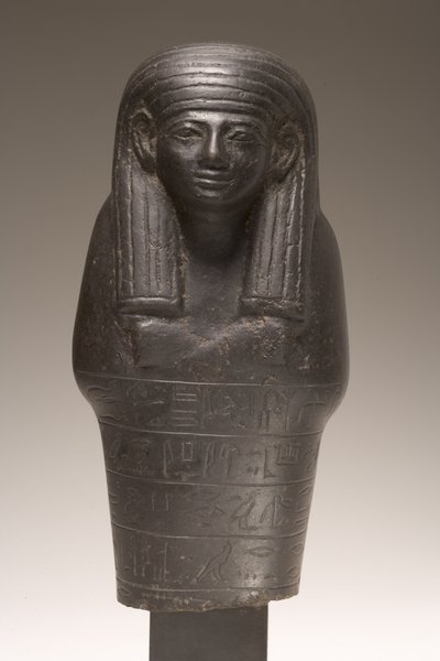Shabti-figur for Amenemhat, New Kingdom (diorit) af Egyptian 18th Dynasty