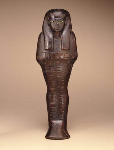 Shawabti af Maya, New Kingdom, ca. 1390-1353 f.Kr. (træ, maling og glas) af Egyptian 18th Dynasty