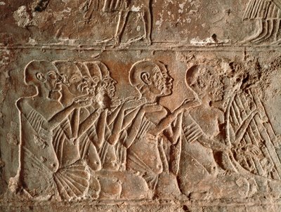 Sangere og harpespillere, aflastning af Egyptian 18th Dynasty