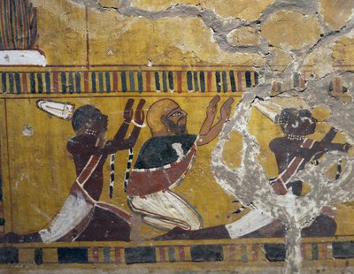 De underkuede folkeslag, nubiere, libyere og asiater, maleri fra Amenhotep III
