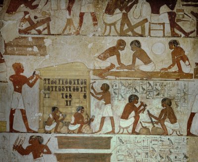 Vasemagere på arbejde af Egyptian 18th Dynasty