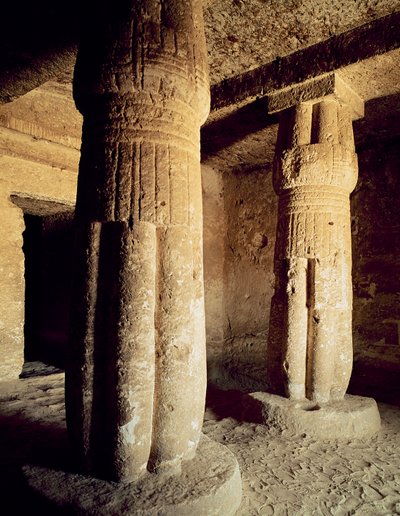 Udsigt over gravkapellet i Meryre, New Kingdom af Egyptian 18th Dynasty