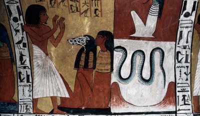 Vægmaleri, Sennedjems grav, Kongernes Dal, Luxor, Theben (UNESCO