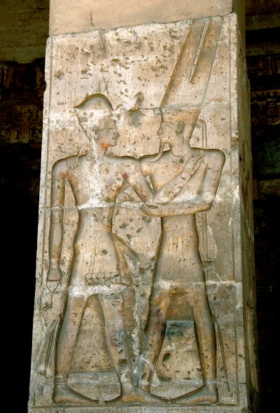 Gammel egyptisk kunst: Lavrelief på søjlen af Sethi I