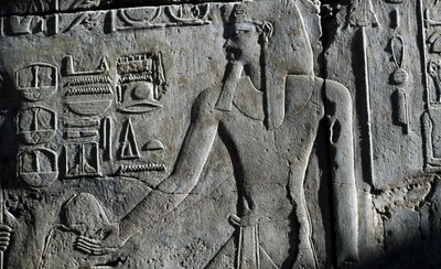 Basrelief, Luxor-templet, Luxor, Theben (UNESCO
