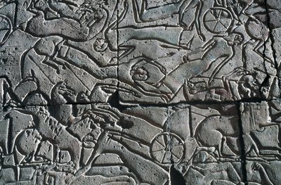 Basrelief med kampscene, Ramesseum, Ramses II