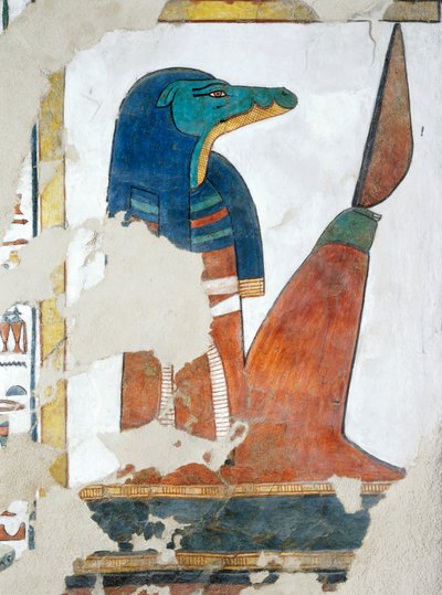 Krokodillehovedet vogter af den tredje port til Osiris