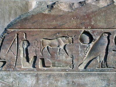 Hieroglyffer med Ramses II