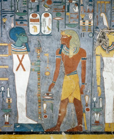 Maat, Ramesses I, Ptah og Osiris