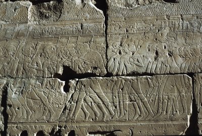Relief, Amon-templet, Luxor, det gamle Theben (UNESCO