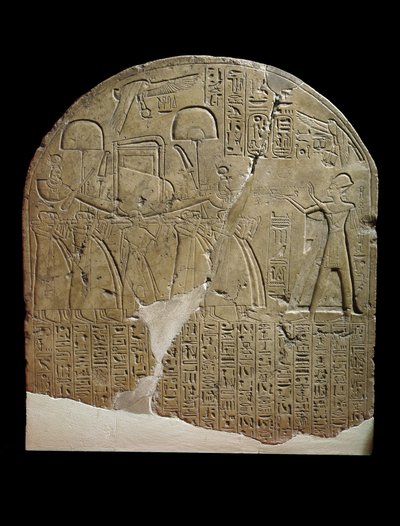 Stela dedikeret til Isis af tilsynsmanden for værker i Ramses II