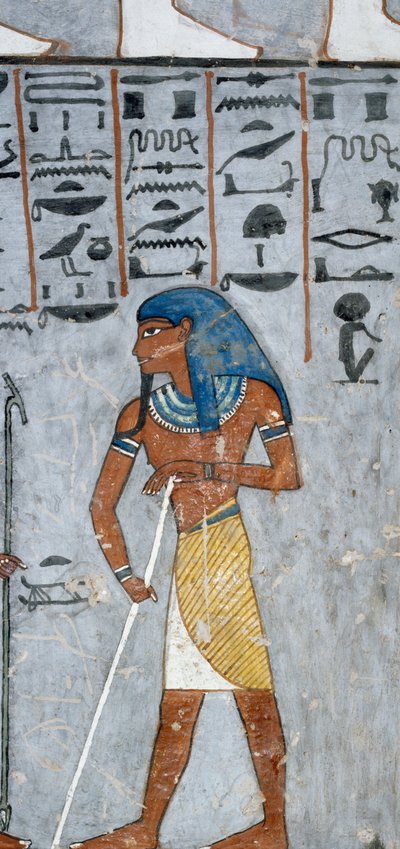 Guden Atum, fresko, gravkammer, Ramses I