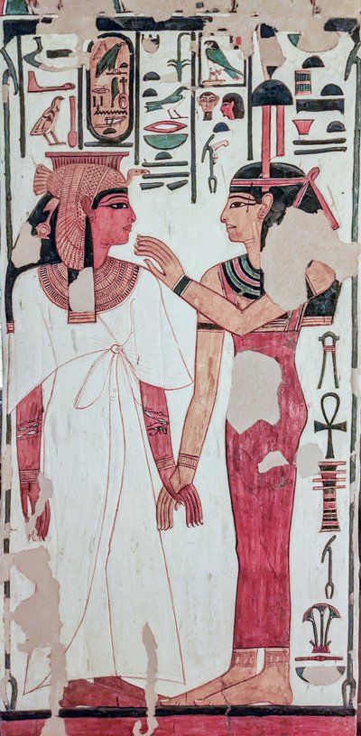 Nefertaris grav. (vægmaling) af Egyptian 19th Dynasty