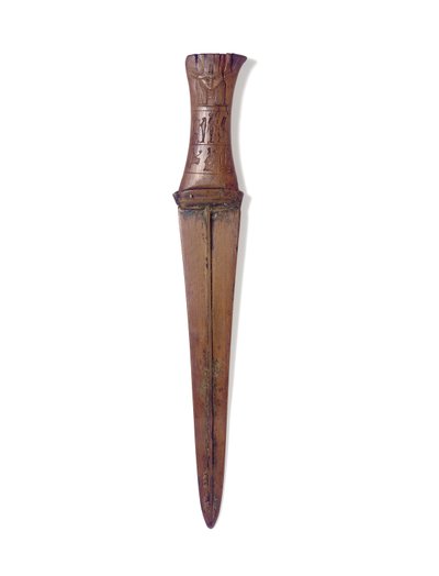 Dagger, New Kingdom, ca. 1156-51 f.Kr. (træ og bronze) af Egyptian 20th Dynasty