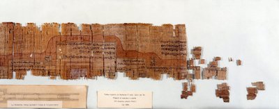 Egyptisk antiquitis: papyrus, der repræsenterer planen for Farao Ramses IV