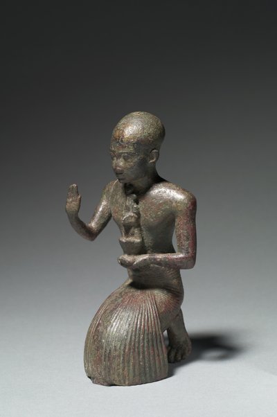 Statuette af en knælende præst, 1186-1069 f.Kr af Egyptian 20th Dynasty
