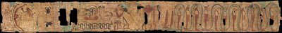 Oldtidens egyptiske begravelsestekst - Oldtidens Egypten - 1069-945 f.Kr. - Papyrus - 10x100 - Szepmuveszeti Muzeum, Budapest af Egyptian 21st Dynasty