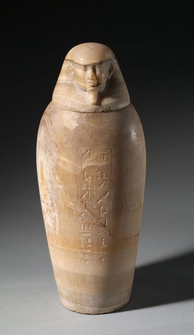 Baldakinkrukke med mandshoved, 664-525 f.Kr af Egyptian 26th Dynasty