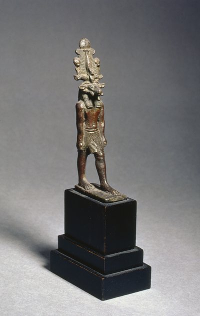 Figur af Harsaphes, en vædderhovedet guddom, sen periode, ca. 600 f.Kr. (bronze) af Egyptian 26th Dynasty