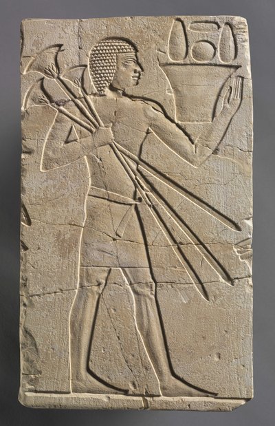Mandlig offerbærer, ca. 667-647 f.Kr af Egyptian 26th Dynasty
