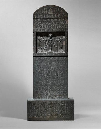 Cippus af Horus, 360-343 f.Kr. (meta-gråwacke) af Egyptian 30th Dynasty
