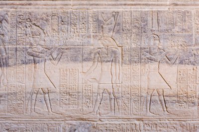 Relieffer ved Philae-templet, Aswan, Egypten af Egyptian 30th Dynasty