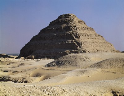 Trinpyramide af kong Djoser (ca. 2667-2648 f.Kr.) Det gamle kongerige af Egyptian 3rd Dynasty