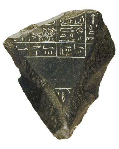 Fragment af Palermo-stenen (sten) af Egyptian 5th Dynasty