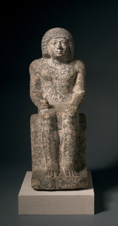 Siddende statue af Nykara, 2408-2377 f.Kr af Egyptian 5th Dynasty