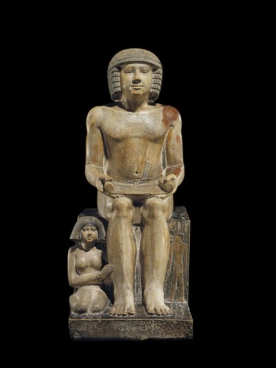 Statue for inspektøren af de skriftlærde Sekhemka, ca. 2400-2300 f.Kr. af Egyptian 5th Dynasty