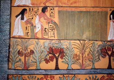 En høstscene (vægmaleri af Egyptian Egyptian