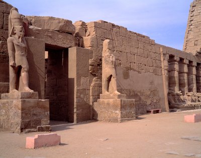 Egyptisk antikvitet: udsigt over Karnak-templet. Egypten af Egyptian Egyptian