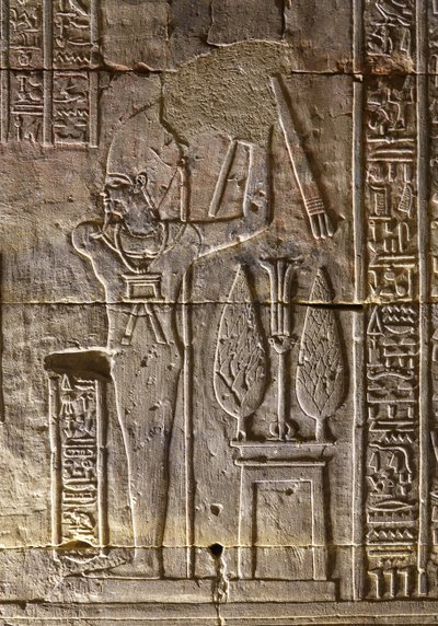 Farao og hans attributter, Horus-templet i Edfu af Egyptian Egyptian