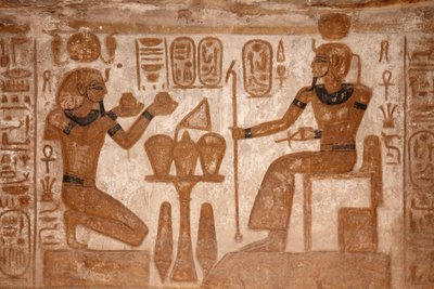 Det store tempel i Abu Simbel af Egyptian Egyptian