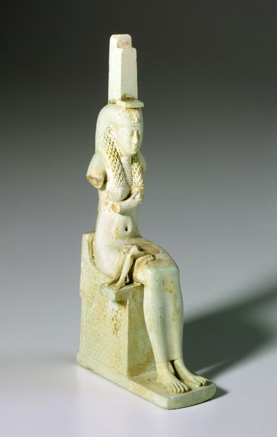 Amulet af Isis og Horus, 305-30 f.Kr. (fajance) af Egyptian Ptolemaic Period