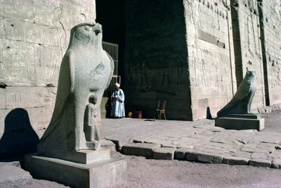 Indgang til Horus-templet af Egyptian Ptolemaic Period